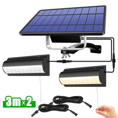 Solar One Drag Two Ulepszony wodoodporny przewód do światła słonecznego do użytku wewnątrz i na zewnątrz. Przełącznik pociągany Światło awaryjne Reflektor do przejścia ogrodowego na dziedzińcu