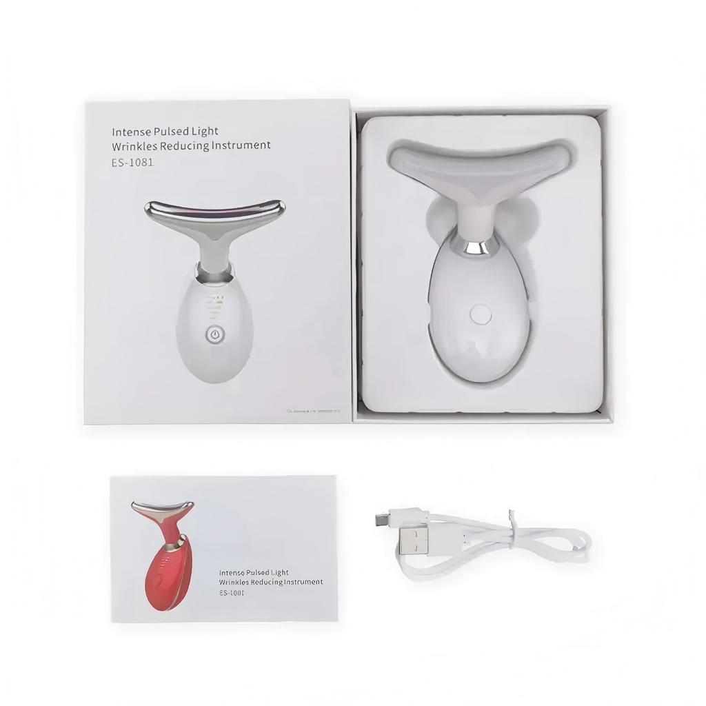 Facialuse MassagingTool Red Light Beauty Device for Facial and Neck Face Sculpting Wand with 7 Color LED Photon Skin Care Tool Ideal Gift