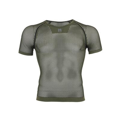 Millet Drynamic Mesh Krótki Rękaw Bielizna Termiczna do Wędrówek Oliwkowa Rozmiar 2XL Męska (MIV01566), (Nowe logo),