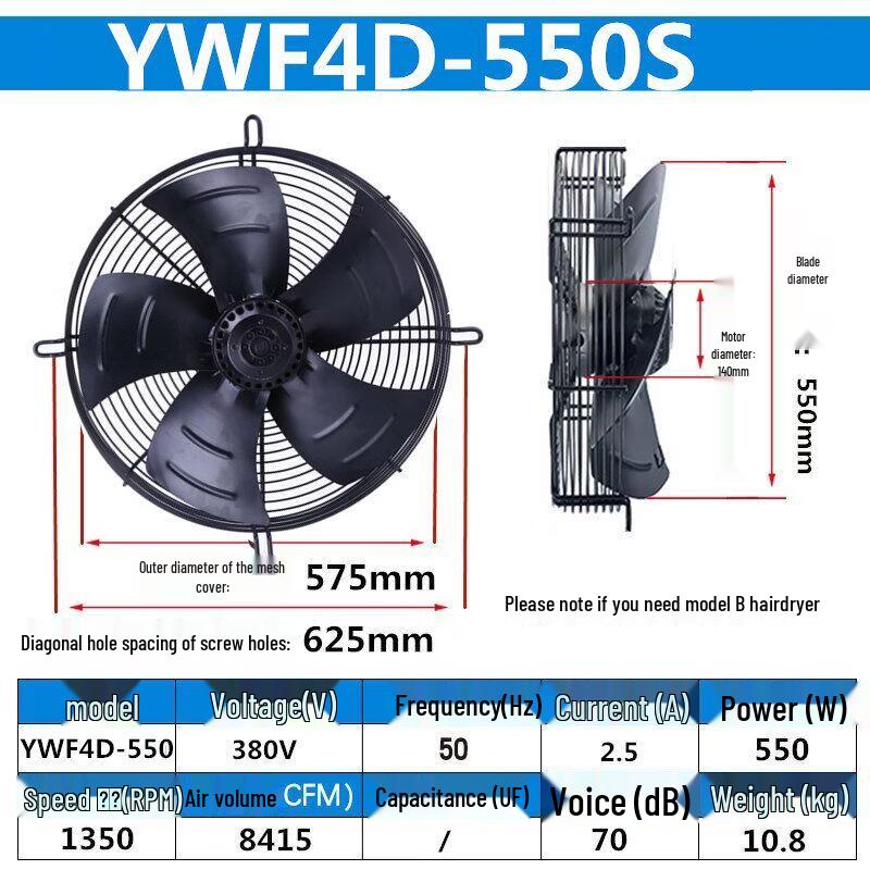 Aokewen YWF4D-550S Axial Flow Fan
