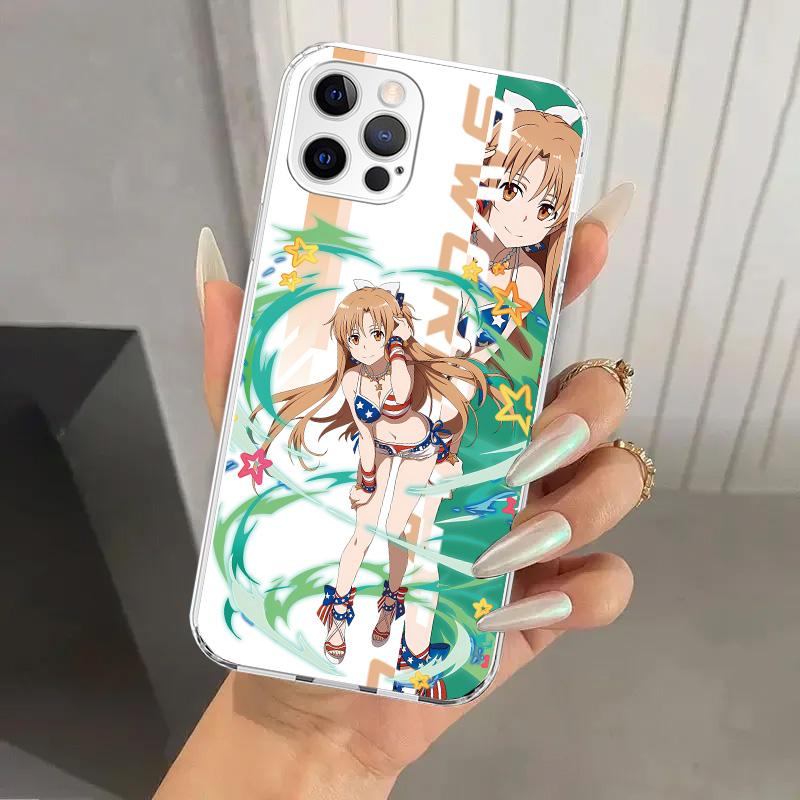Anime Sword Art Online SAO Phone Case for Iphone 17 Air 16 15 Plus 14 13 Mini 12 11 Pro Max 16E 7 8 SE 2020 Soft Funda Print She