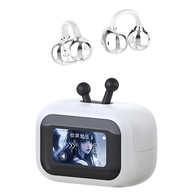 

Беспроводные наушники-вкладыши AlongChoice Smart Touch, с креплением на ухо, Bluetooth 5.4, гарнитура с HD-микрофоном, безболезненное ношение белый