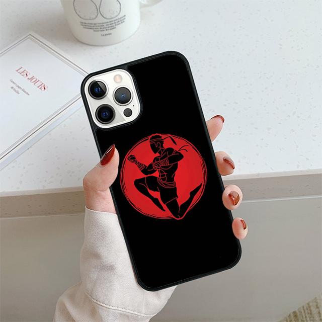 Muay Thai Knee Phone Case For iPhone 17 Air 14 15 16 13 12 Cover For Apple 14 15 16 Pro Max 6S Plus Coque