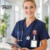 Suport retractabil cu clips pentru ecuson pentru asistente medicale, suport retractabil din acril cu sclipici, breloc pentru card de identitate, card, nume asistent medical, profesor, birou