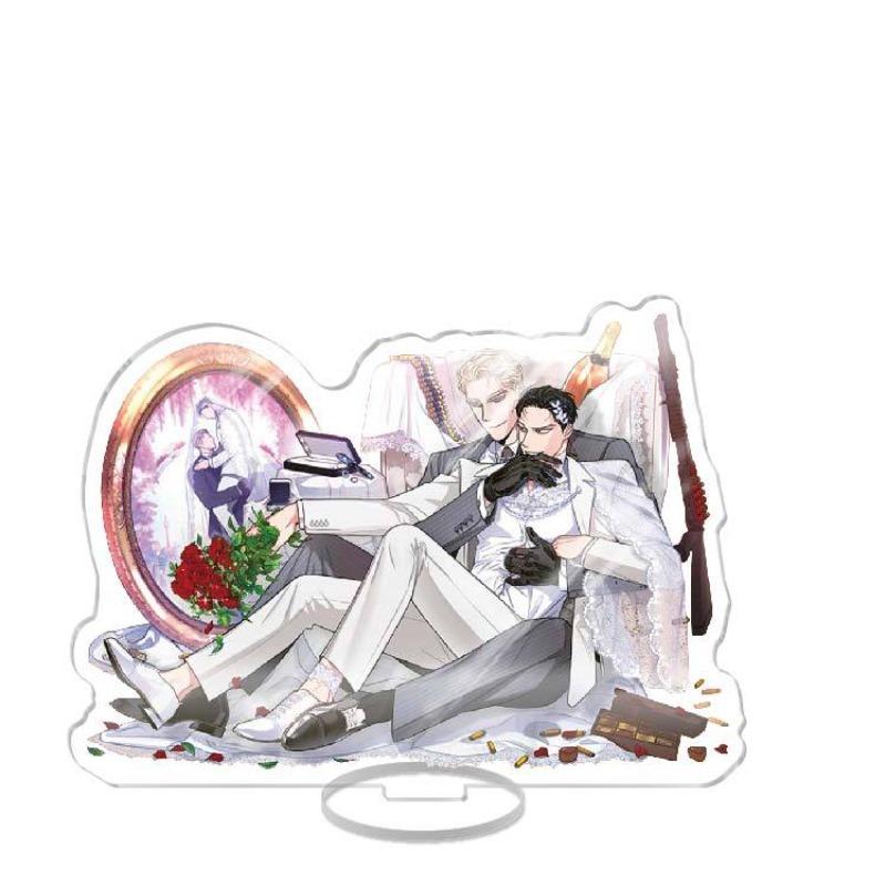 Roses And Champagne Korean Anime Peripherals Zheng Yiyuan Acrylic Stands Collectible Desk Ornaments Creative Birthday Gifts Toy