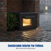 Waterproof Outdoor Cat House, Foam Insulated, Stray Shelter