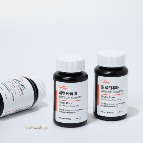 GlutaPure Glutathione 36000mg X 90 Tablets, 1 Unit, Korean Essential Health Food