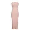 Letní dámské barevné tílkové šaty Sexy záda bez ramínek Bodycon úzké přiléhavé šaty pro ženy