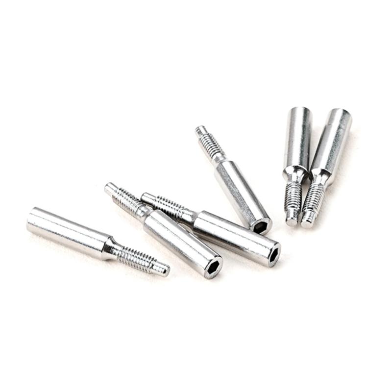 6Pcs Guitar Tremolo Bridge String Lock Screw Chrome Guitar String Mounting Screw