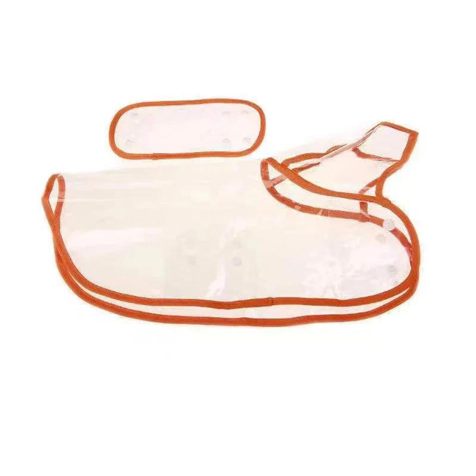 Pet Hund Valp Transparent Regnkläder Regnjacka Husdjur Huva Vattentät Jacka Kläder Mjuk PVC Små Hundar Regnjacka Valp Regn Poncho
