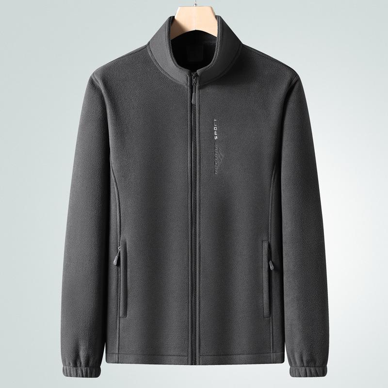 Autumn Winter Thickened Stand Collar Fleece Jacket