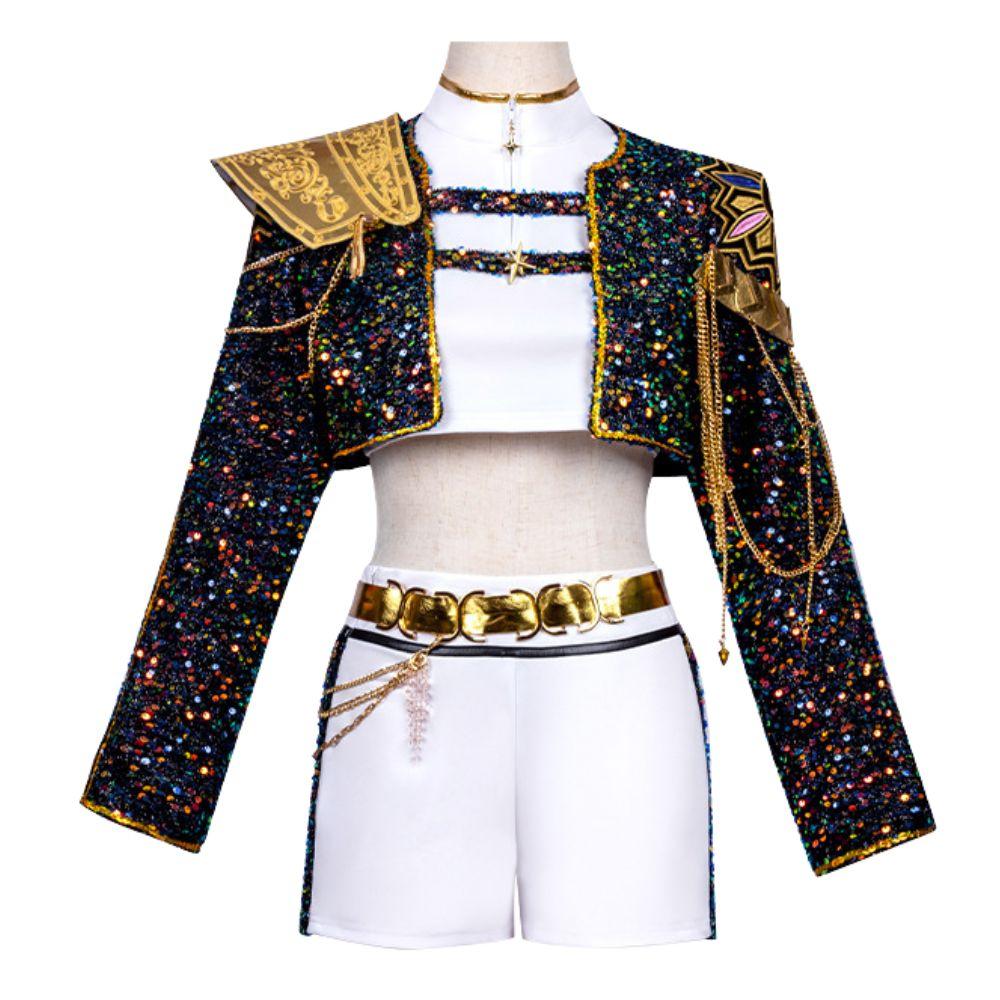 Girls Roleplay Glitter Costume Cosplay Shiny Costume Cosplay Disguise for Women Suit Outfits Halloween Xmas Carnival Party Suit