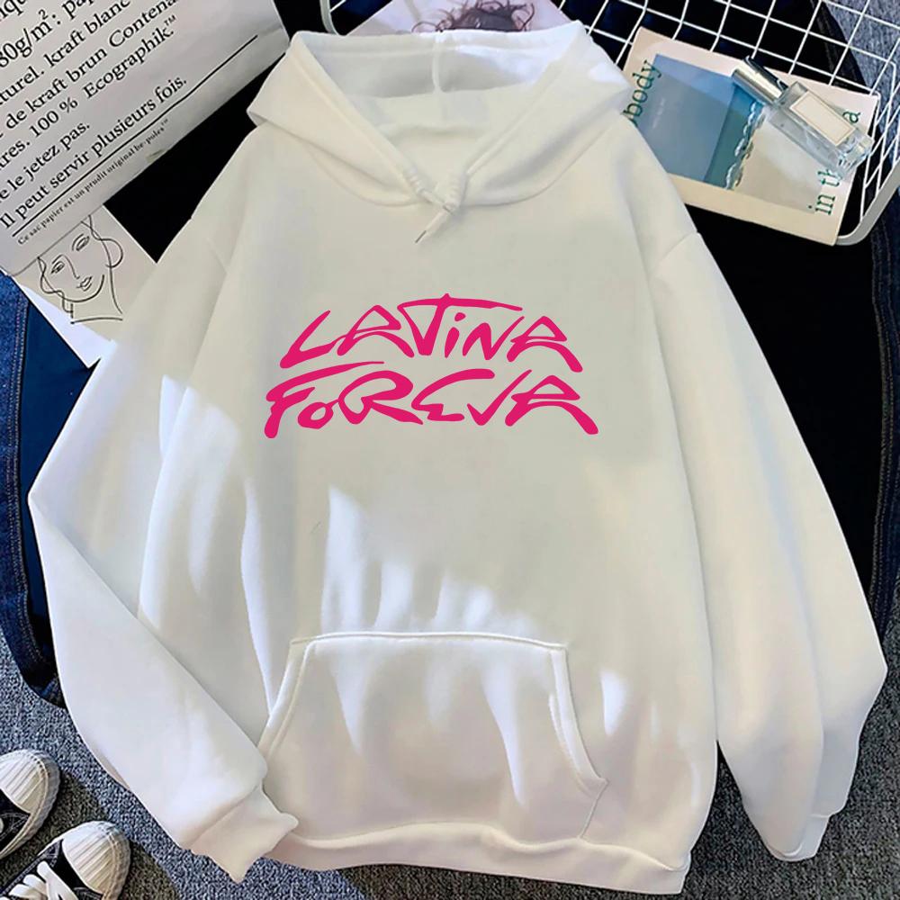Karol G LATINA FOREVA Hoodie 2025 New Song Retro Women/men Hoodies Funny Autumn Winter Clothes Aesthetic Sweatshirt Vintage