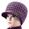 Winter New Velvet Warm Wife Hat Versatile Old Hat Women's Cold-proof Knitted Wool Hat