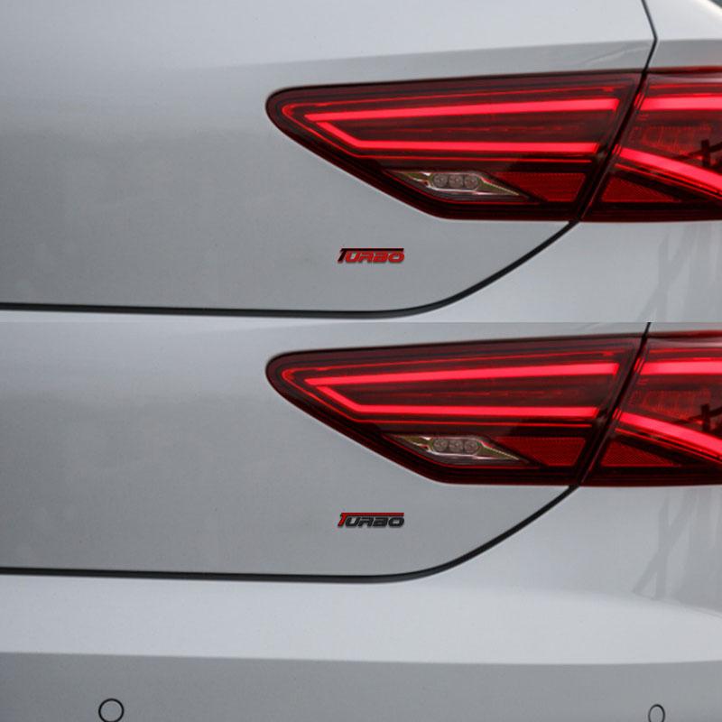 3D Autostyling TURBO voor Autospatbord Zijkant Kofferbak Naamplaat Sticker Embleem Badge Sticker