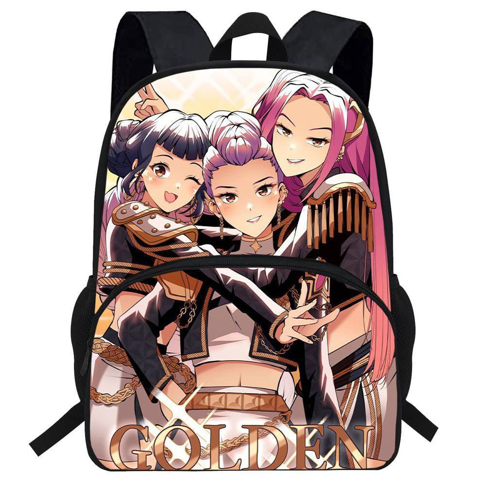 Hunters Demon Kpop Cartoon School Backpack Durable Material Anti Shock Students