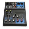 Compact Mixer 6 Channel 99 DSP Effects 2 Equalizer Portable Sound Board DJ Mixer with MP3 Bluetooth