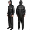 Motorcycle Rain Suit High Visibility 2Piece Windproof Waterproof Jacket and