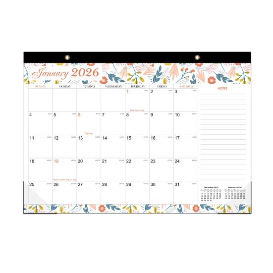 2026-2027 Wall Calendar Jan.2025 - Jun.2026 18 Monthly Planner 12" X 17" Wall Hanging Calendar with Hanging Hook And Julian Dates for Organizing