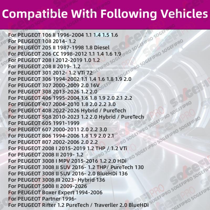

For Peugeot 106 108 205 206 208 301 306 307 308 406 407 408 508 605 607 806 807 2008 3008 5008 Boxer Expert SOGEFIPRO Oil Filter