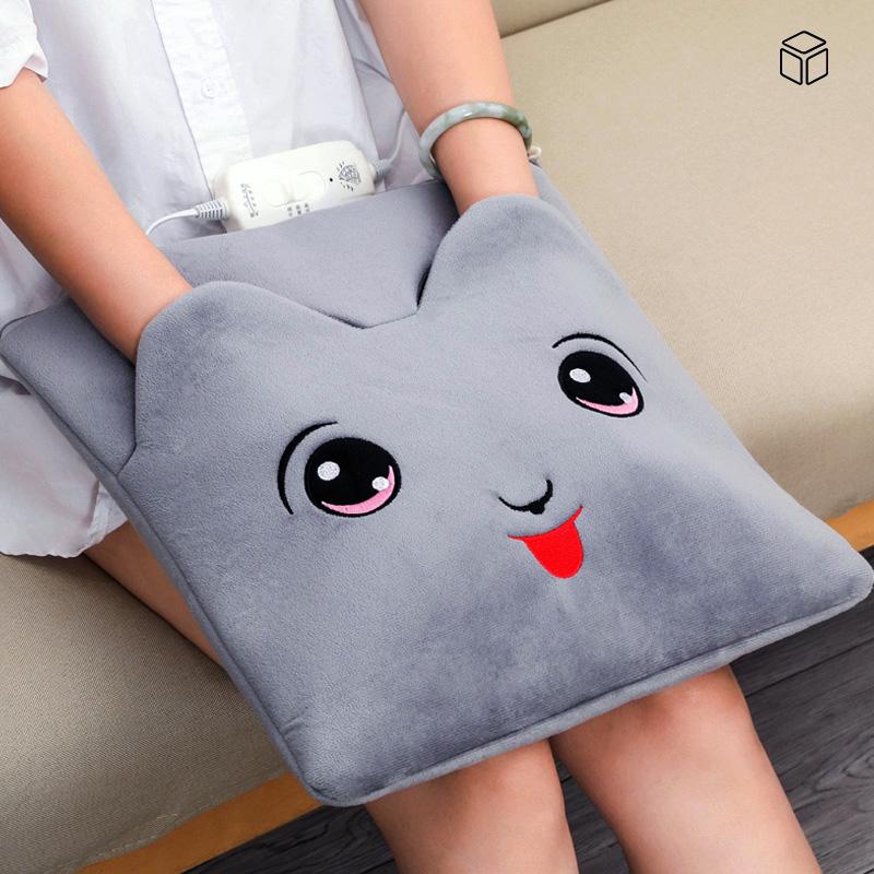 Elektrický ohřívač nohou a vyhřívaný sedák - Kompaktní vyhřívací podložka a horký obklad pro ženy