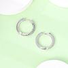 Charms Double Hoop Earrings For Women 100% 925 Silver Cubic Zircon Heart Star Moon Earrings Elegant Birthday Jewelry Gifts