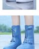 Waterproof Non-Slip Rain Boots: Thickened Silicone Shoe Covers for Men, Women, and Kids - Wear-Resistant, High-Top Design for Rainy Days.