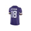 Nike Justin Jefferson Minnesota Vikings Men's Nike Dri FIT Nfl Limited Football Jersey (Unisex) Soccer Jerseys 19010739 | Purple