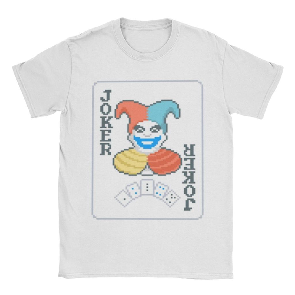 Vintage Balatro Jokers Playing Card T-Shirt Men Round Neck Short Sleeve Top Tee  Cotton Summer TopsTops
