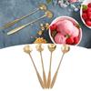 4Pcs Multi-color Coffee Mixing Spoon Rustless Steel Dessert Spoon Beverage Stirrer  Afternoon Tea