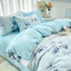 Coton Blue Flower Soft Duvet Cover 3pcs for Young Girls Women Rom Decoration Quen Beding featuring Pilowcase Plant Flower Warm Comforter Cover