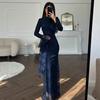 Fall Winter Women's Elegant Lace Bodycon Evening Gown