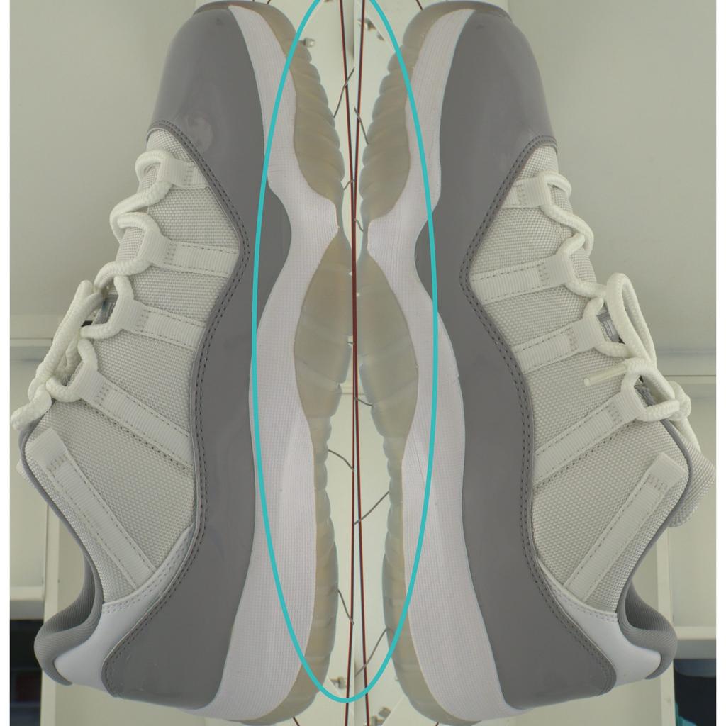 Pre-owned Jordan Air Jordan 11 Low Cement Grey AV2187-140-P26084965555452