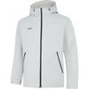 Li Ning Solid Color Hooded Long Sleeve Windbreaker Men Outerwear Water-Droplet-Gray AFDUA11-2