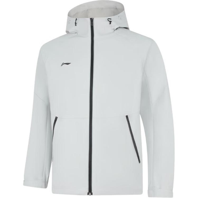 

Мужская ветровка с капюшоном и длинными рукавами Li Ning, однотонная, цвет «капля воды», серый AFDUA11-2 XXL