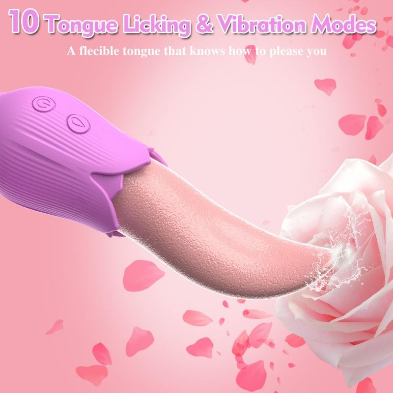 Women Tongue Masturbation Vibrator Vaginal Clitoral Licking Massager Nipple G-spot Vacuum Stimulator Female Couple Adult Sex Toy
