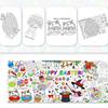 Multi Theme Halloween Christmas Thanksgiving Graffiti Tablecloth Handmade Large Drawing Mat  Gift