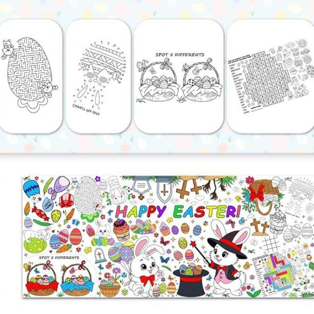 Multi Theme Halloween Christmas Thanksgiving Graffiti Tablecloth Handmade Large Drawing Mat Gift