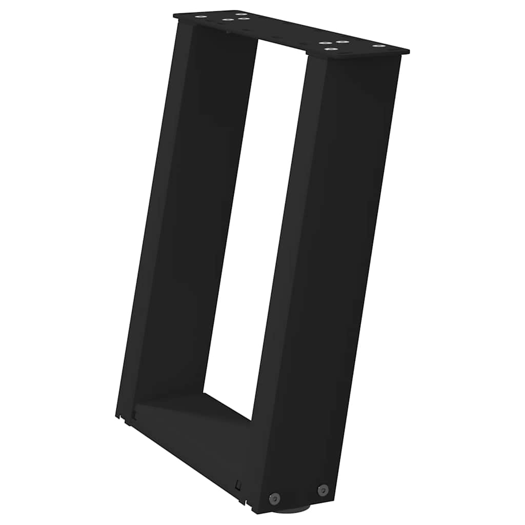 Vidaxl Nogi Do Stolika Kawowego, 2 Szt., Czarne, 38X(42-43) Cm, Stal