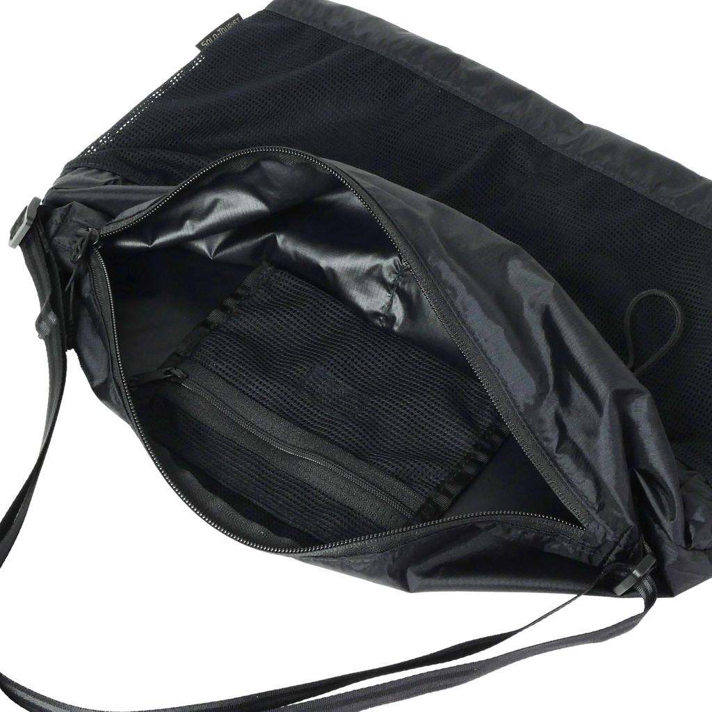 Verstaubare Umhängetasche (Schwarz)