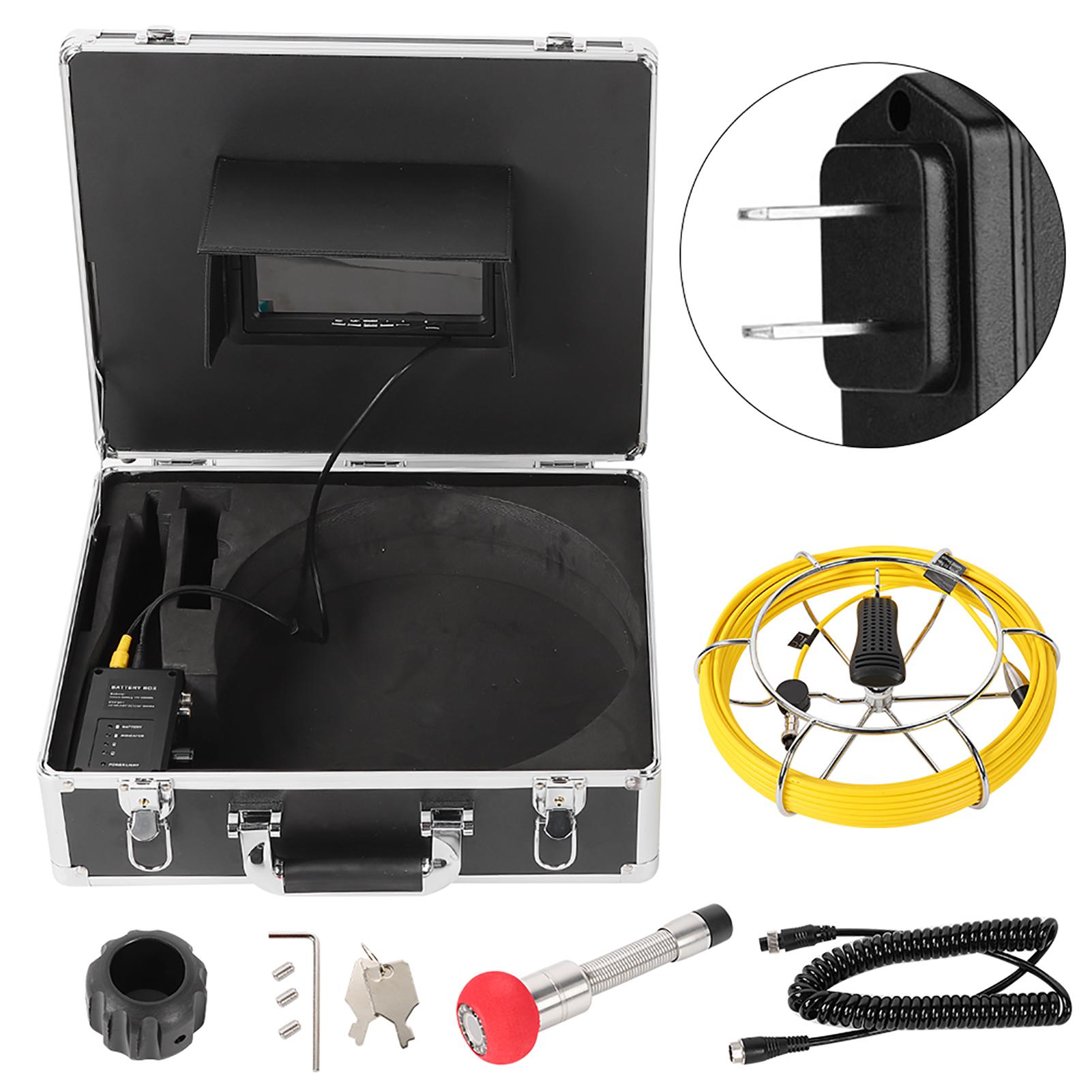 

7-дюймовая 23-миллиметровая камера для канализации с видеорегистратором, осмотр труб, водонепроницаемый IP68, 1000TVL, бороскоп 7D 3-20M