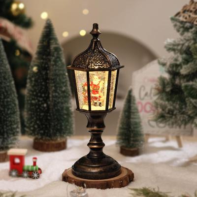 Χριστουγεννιάτικη Χιονόσφαιρα Διακοσμητική Εορταστική Διακόσμηση Φωτιζόμενη Γκλίτερ για Κεντρικό Κομμάτι Εσωτερικού Χώρου Σπιτιού