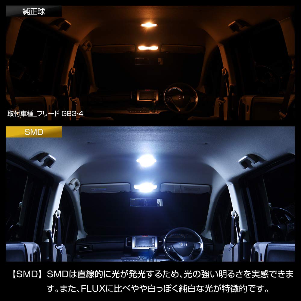 Shingen LED Room Lamp, Wagon R, Smile MX81S, MX91S Series, SMD Warm White, 3 Pieces + T10 Gift [PK]
