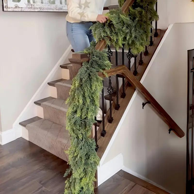 Christmas Garland 5.9ft Artificial Vine Hanging Plant Ornament for Mantel Indoor and Outdoor Christmas Home Decoration