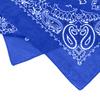 Trifong bandana blue paisley adult bandana handkerchief stylish 100% cotton cashew pattern unisex men's 55cm x 55cm blue