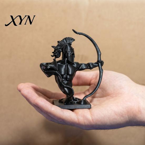 Office Desk Warrior Ornament Figurine, 3D Printed Medieval Soldiers Statue, Collectible Figurine Craft for Home Living Room Decor Low-key Stylish Art