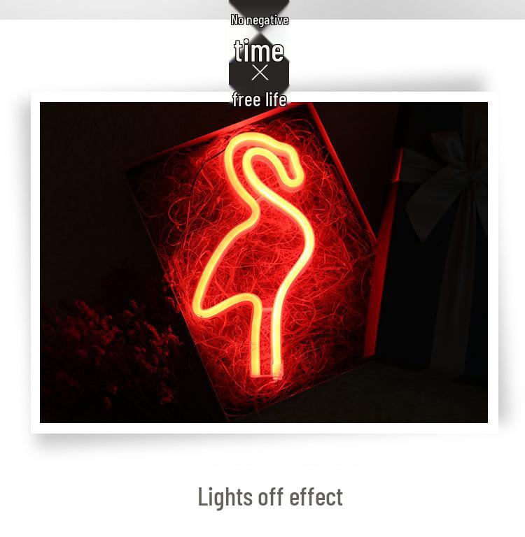 Wandleuchte in Alienform mit Neon-LED - Feiertagsatmosphäre & Liebesdekorationsstreifen