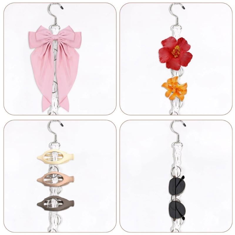 Metal Rope Hairpin Holder Wall Hanging Bohemia Clips Barrettes Hair Ties Small Jewelry Display Bathroom Decoration