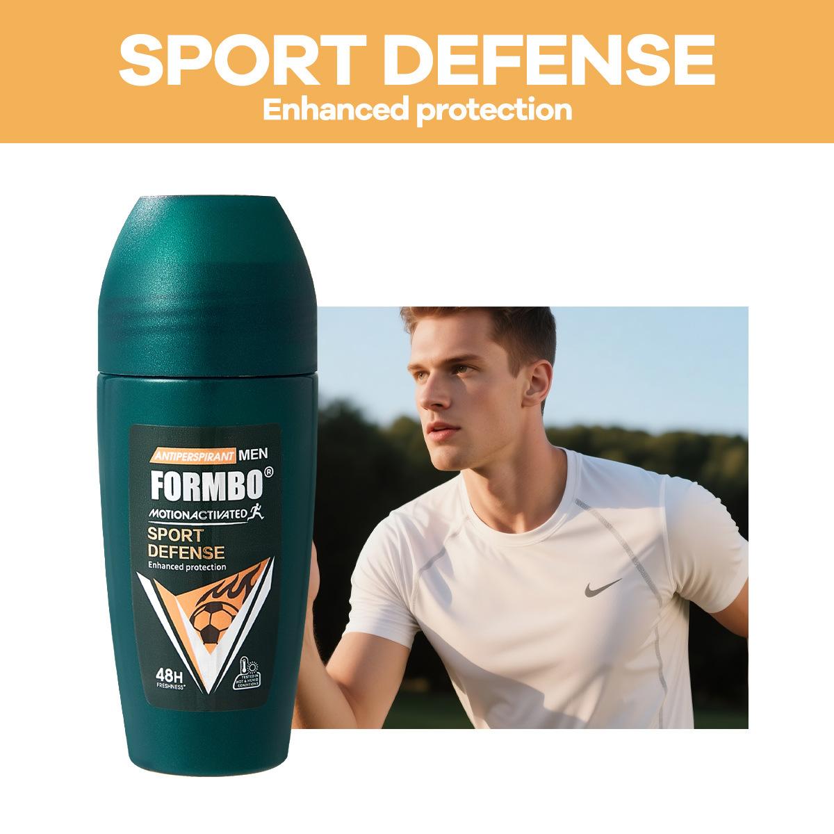 FORMBO Men s Portable Roll-On Antiperspirant Deodorant, Refreshing Long-Lasting Underarm Odor Control Deodorant 007#Sport Defense
