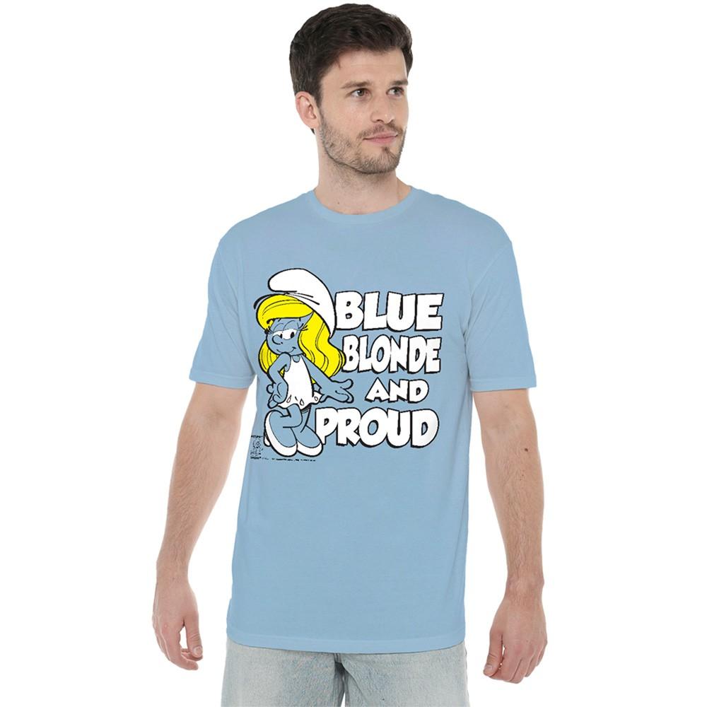 Smurfs Blue Blonde And Proud T-Shirt S-3XL Light Blue XXXXL